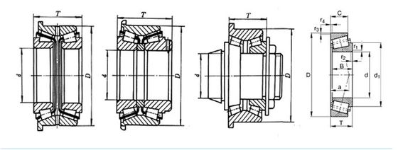 32006 32009 32010 Konik Makaralı Rulman Ebat 30x55x17mm TIMKEN Rulman