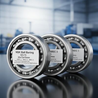 NSK Top Taşıyıcı Chrome Çelik (GCr15) 35x72x15mm ABEC 1, ABEC 3, ABEC 5 Otomobil ve Endüstriyel Uygulamalar için Kesinlik Mühendisliği