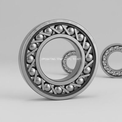 -20°C ila 80°C Arası, 10mm ila 500mm İç Çaplı Sertleştirilmiş Çelik Yarış Yolu Çapraz Makaralı Rulman Bileşeni